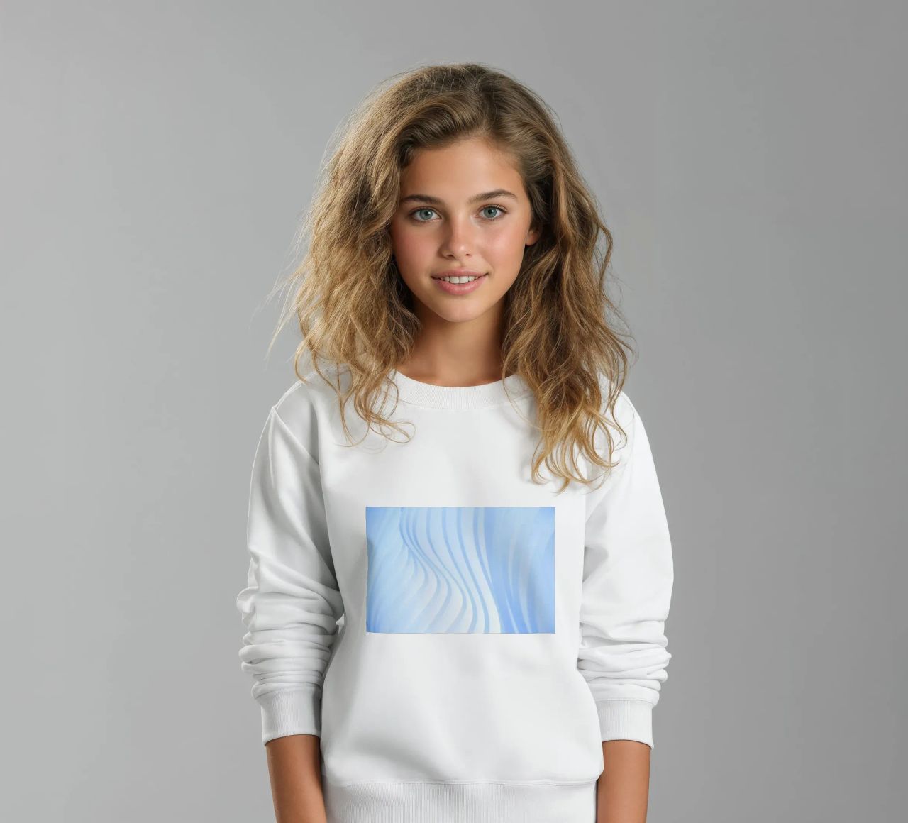 linee curve felpa bambino da Bleu