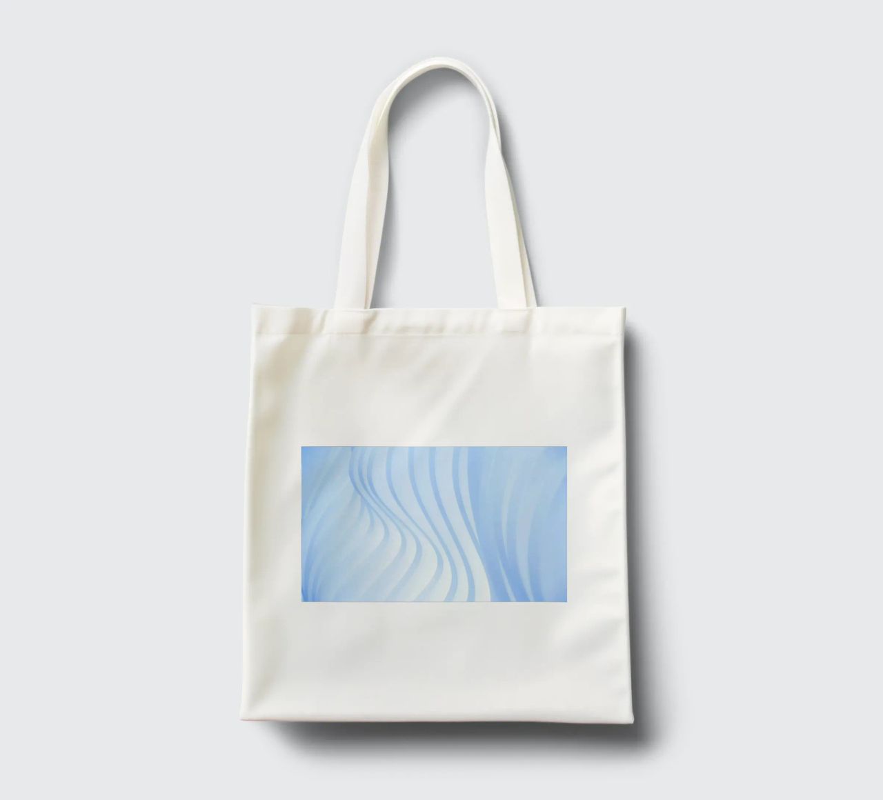 linee curve borsa in juta da Bleu