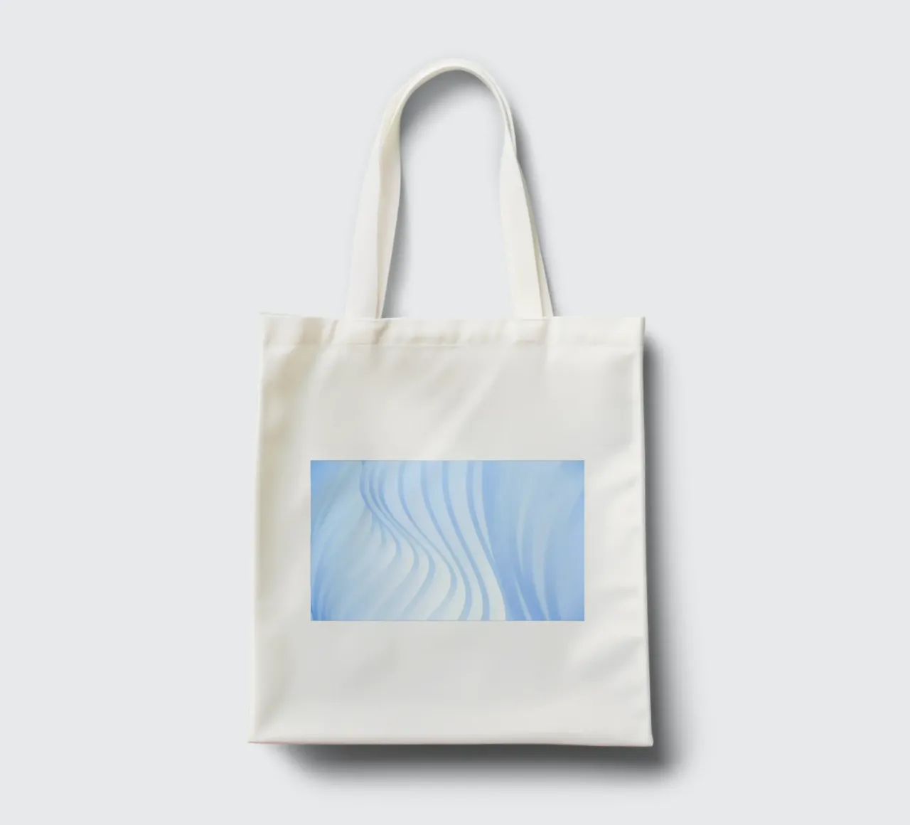 linee curve borsa in juta da Bleu