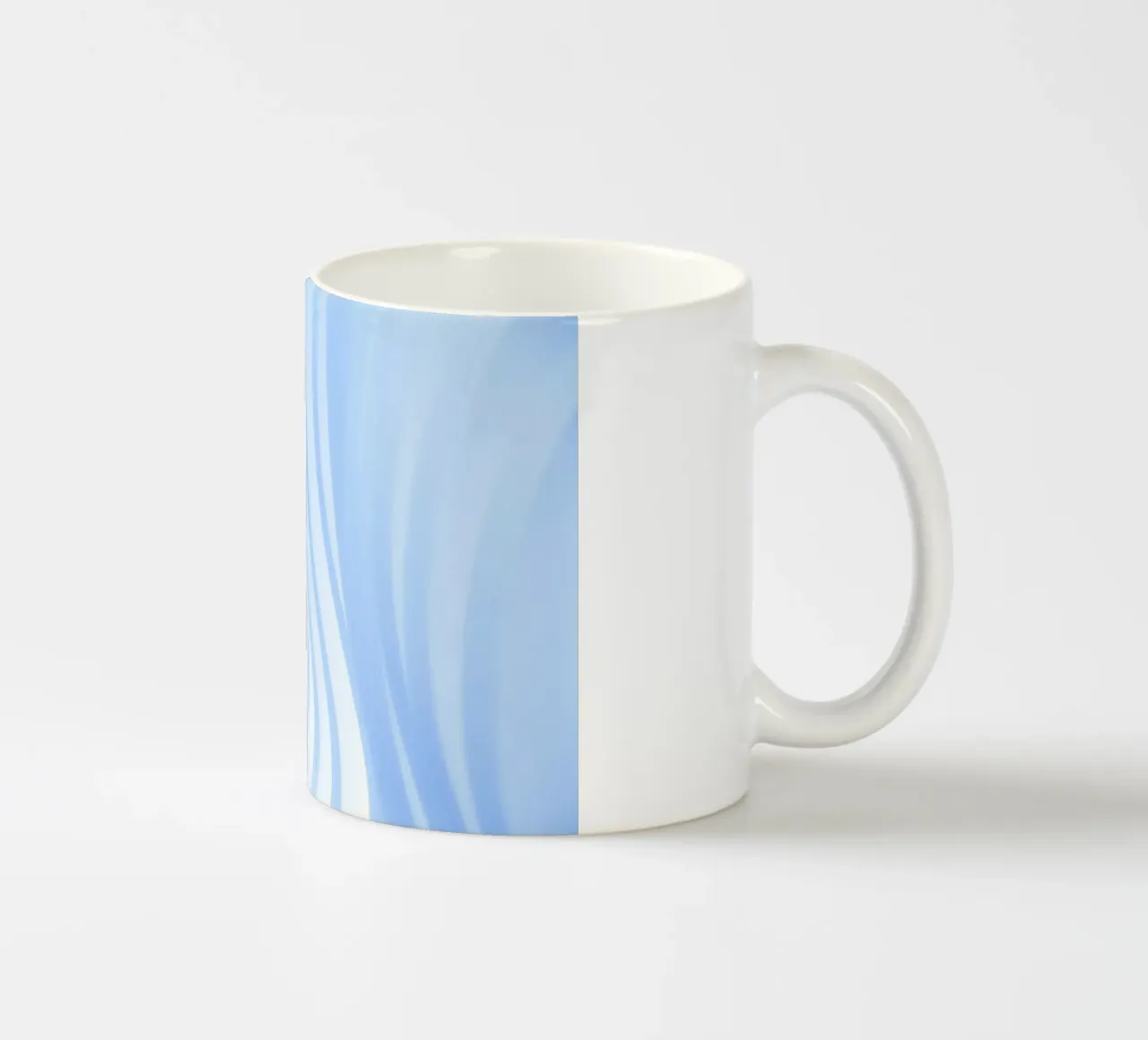 líneas curvas taza de cerámica de Bleu