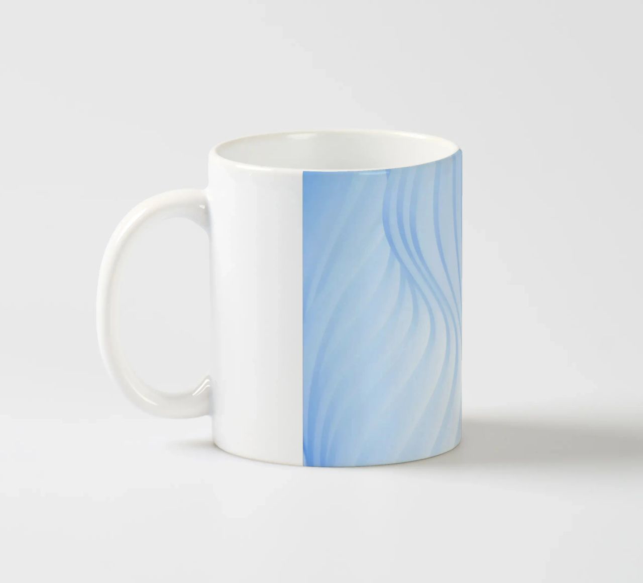 linee curve tazza in ceramica da Bleu