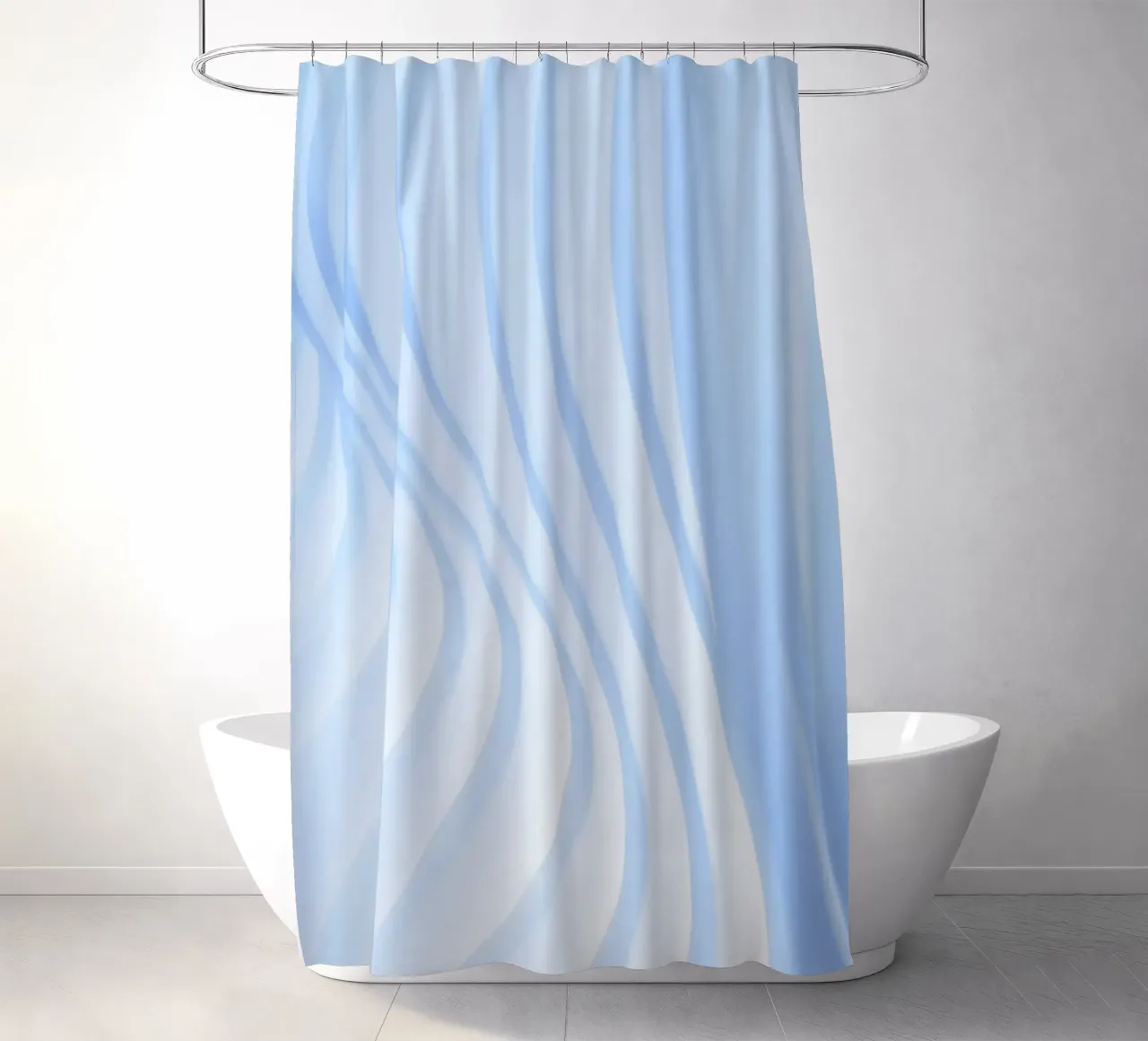 linee curve tenda da doccia da Bleu