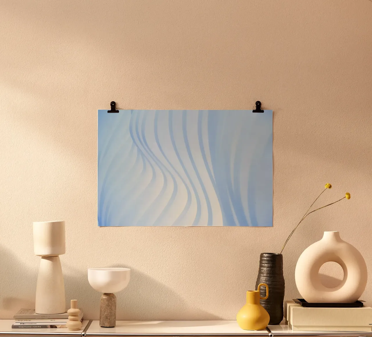 linee curve carta hahnemühle da Bleu