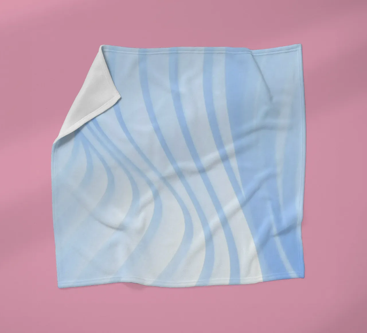 gebogen lijnen fleecedeken van Bleu