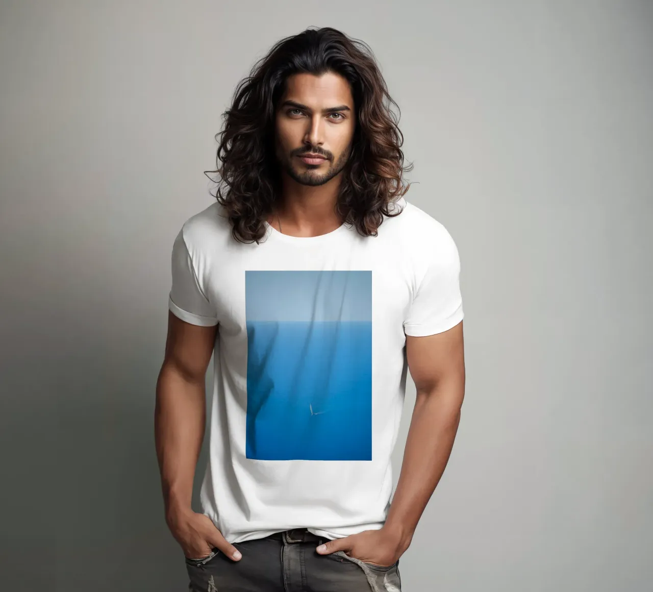 mare calmo t-shirt da Bleu