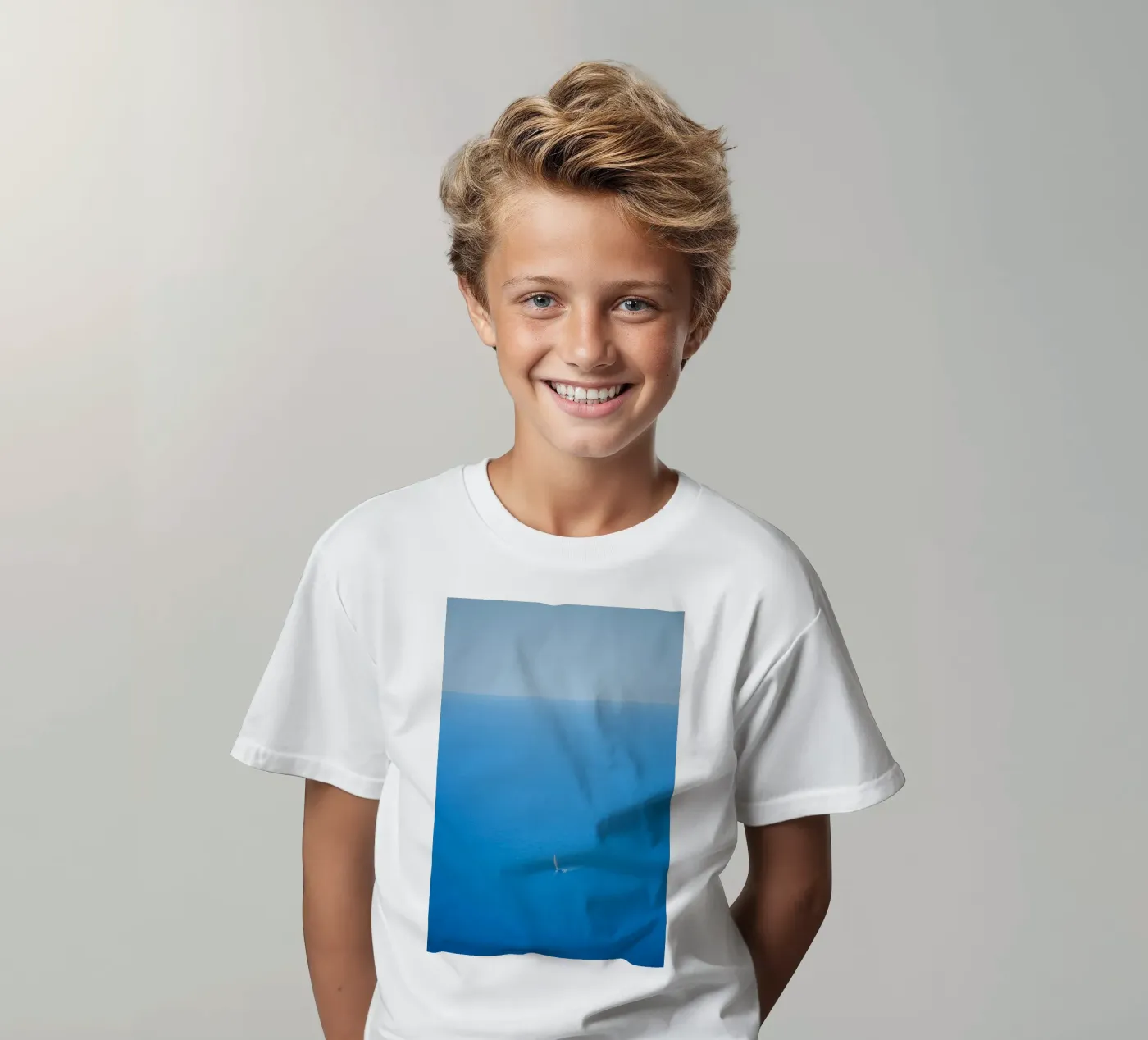 mare calmo t-shirt bambini da Bleu