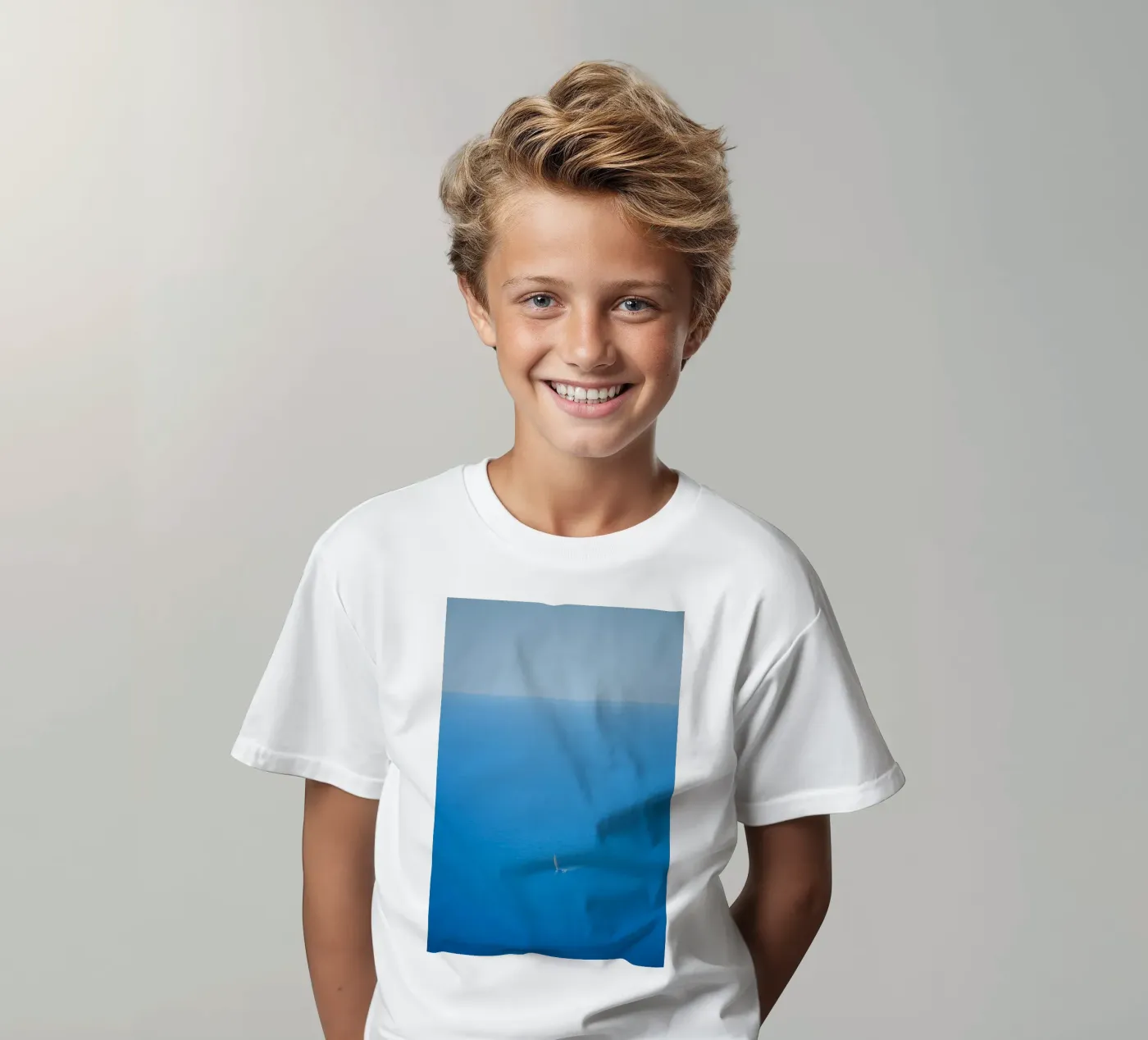 mare calmo t-shirt bambini da Bleu