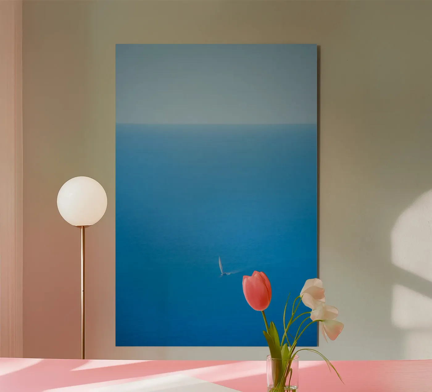 mare calmo alluminio dibond da Bleu