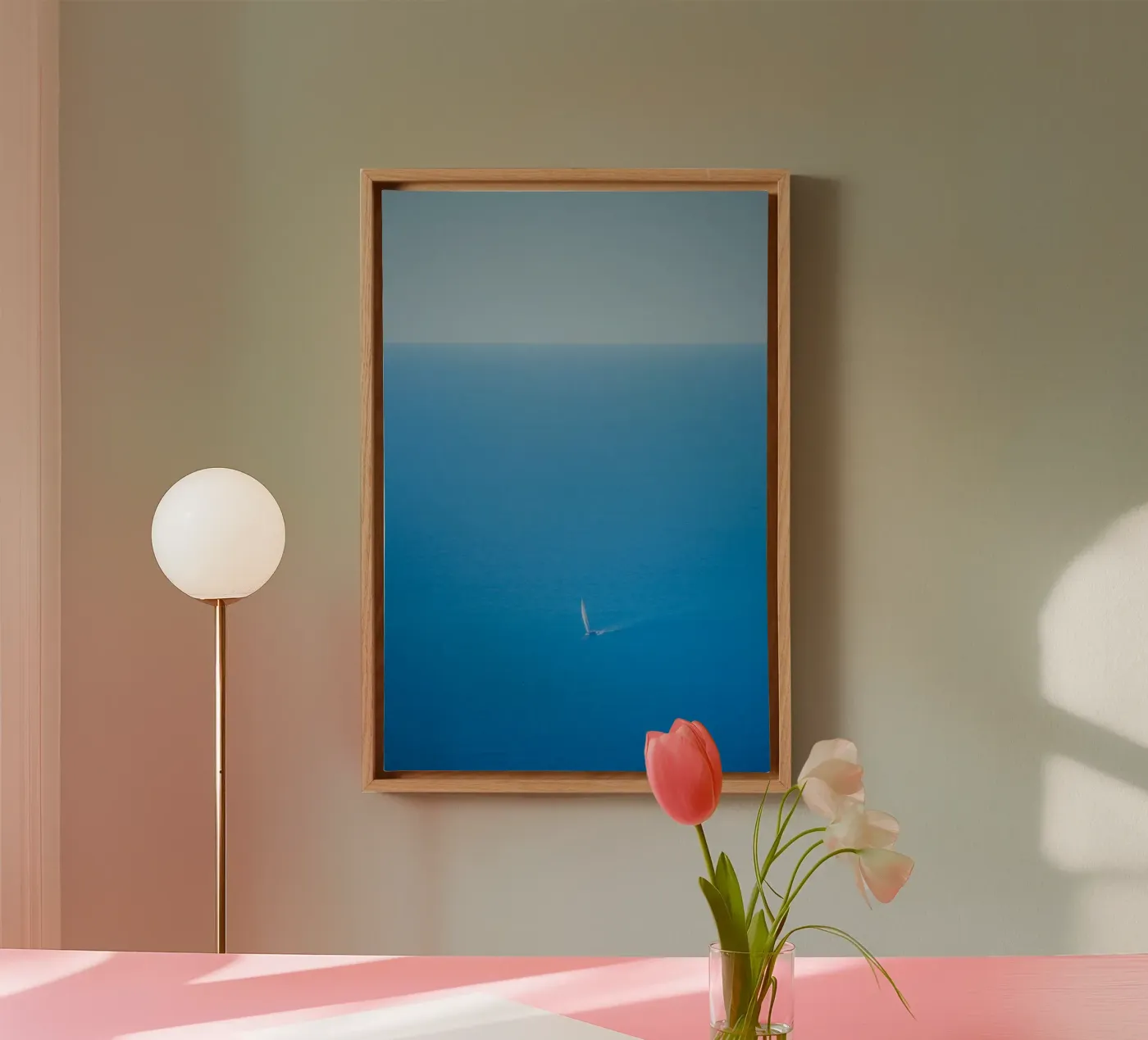 mare calmo tela da Bleu