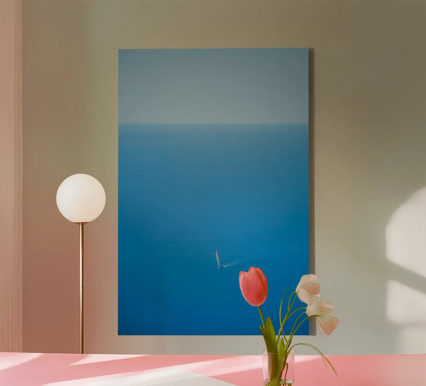 mare calmo tela da Bleu