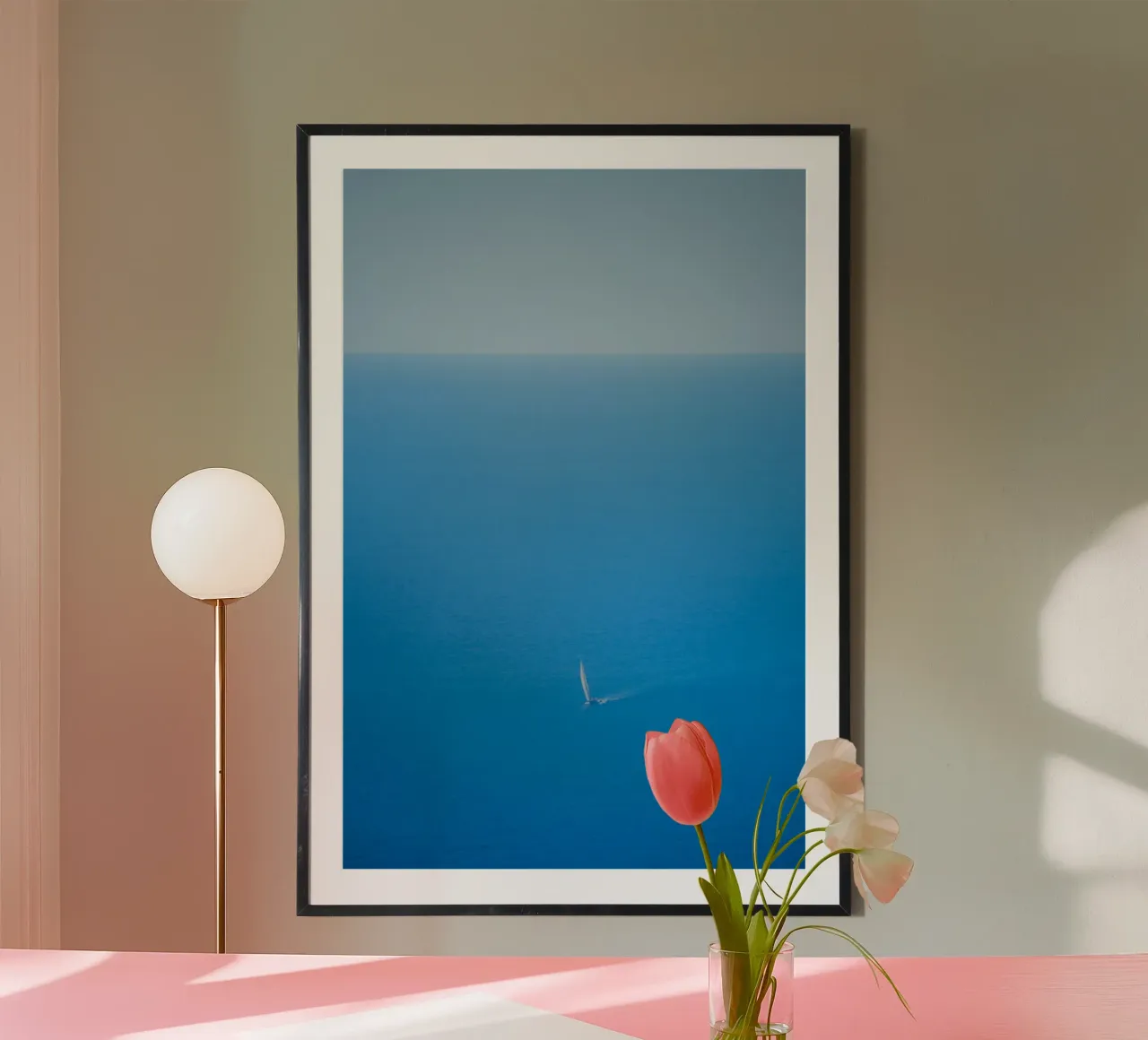 kalme zee poster van Bleu