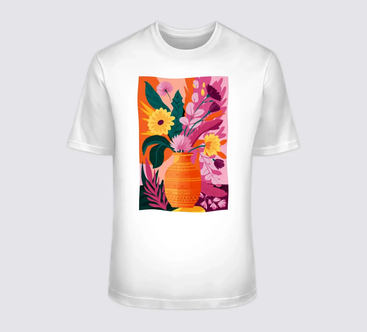 Scoppio floreale vulcanico t-shirt da Pake Nebula