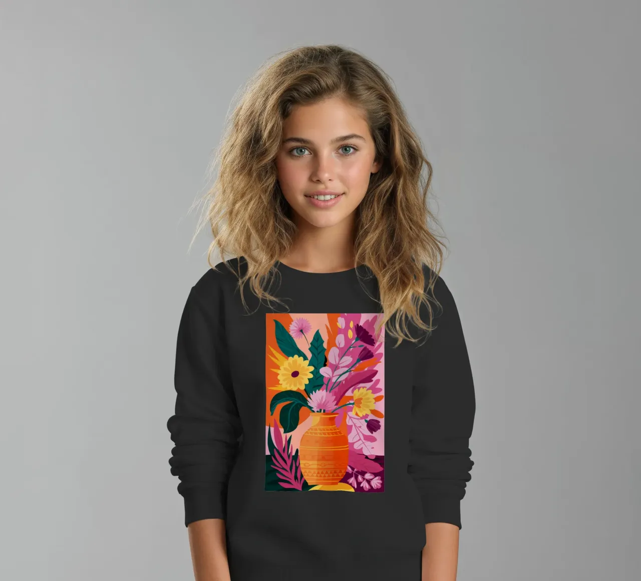 Scoppio floreale vulcanico felpa bambino da Pake Nebula