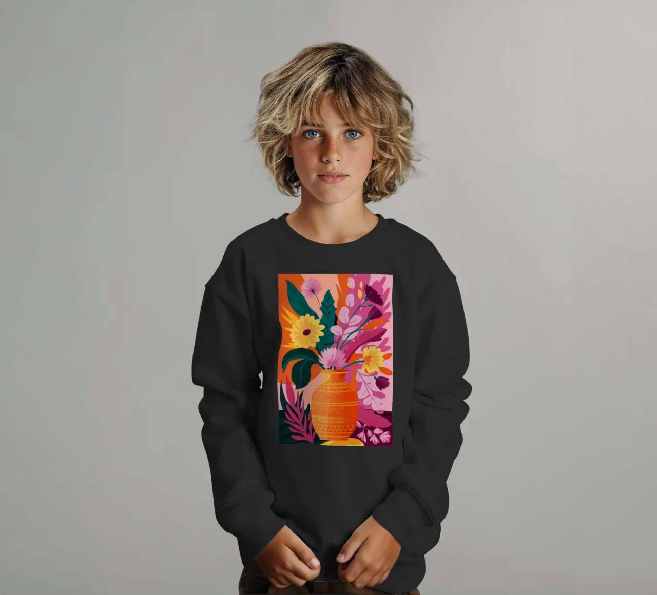 Scoppio floreale vulcanico felpa bambino da Pake Nebula