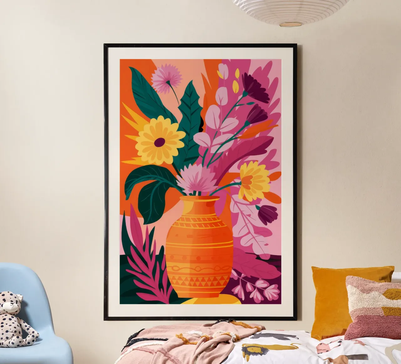 Scoppio floreale vulcanico poster da Pake Nebula