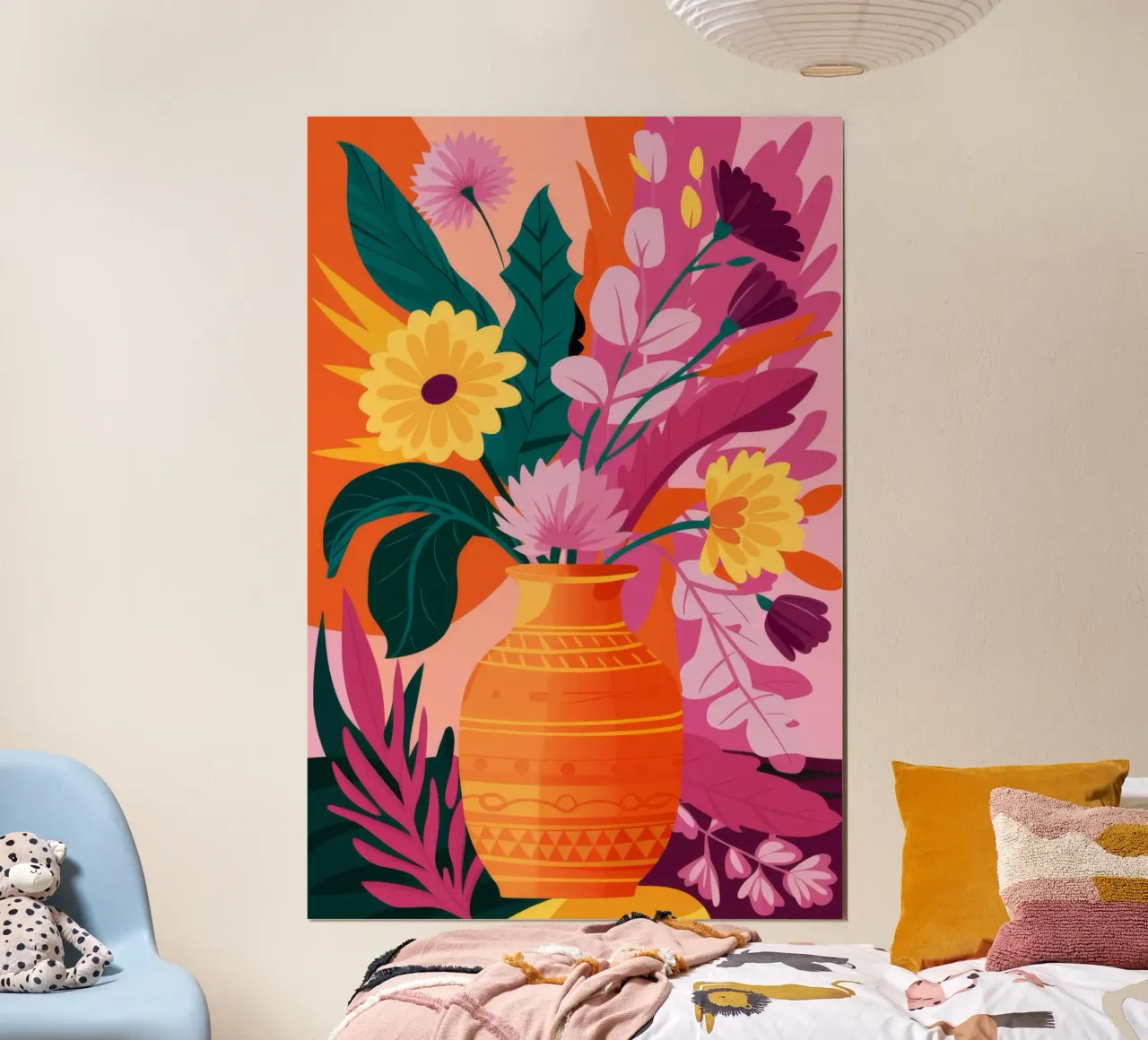 Scoppio floreale vulcanico poster da Pake Nebula