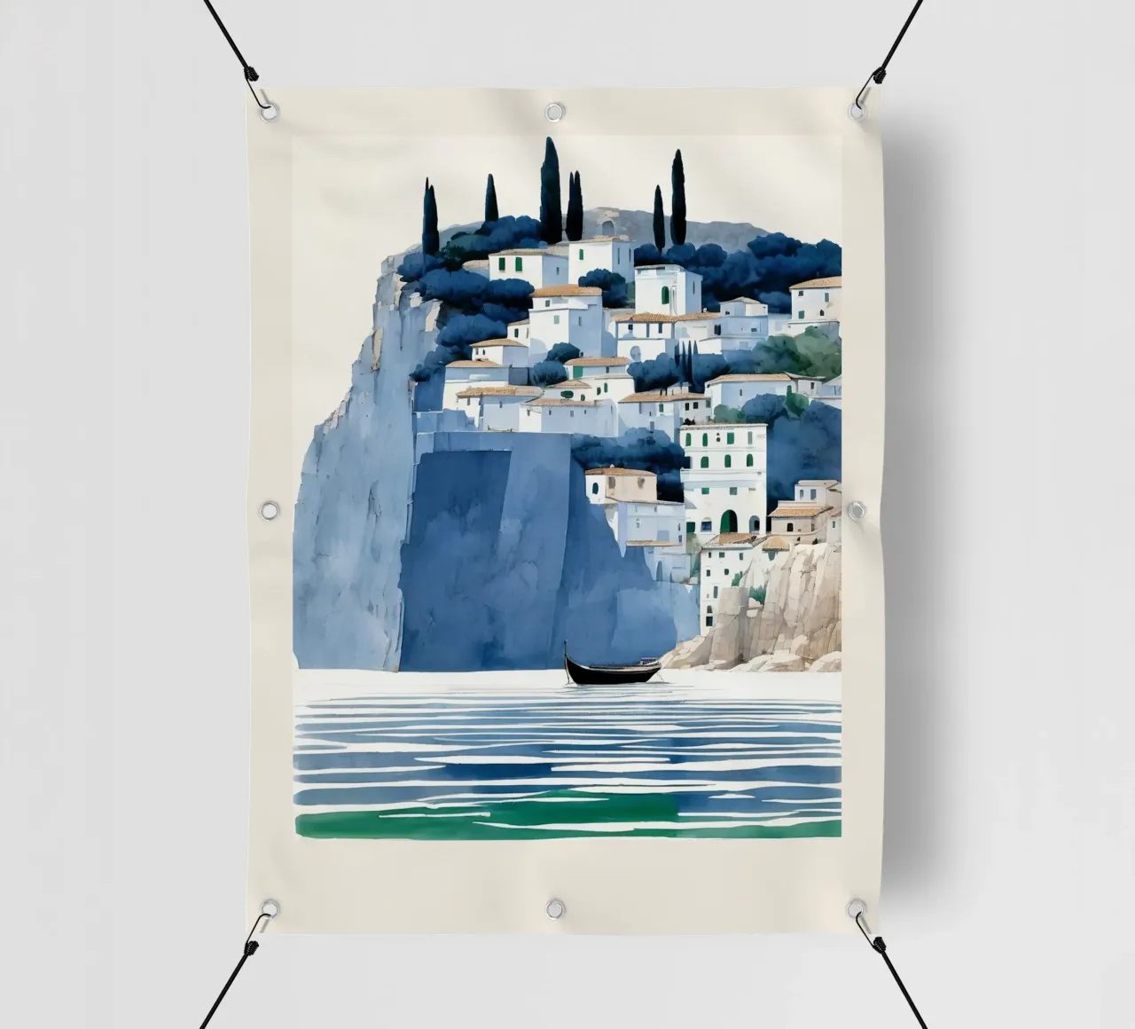 Mediterranean Shores telo in pvc da Indigo Rain