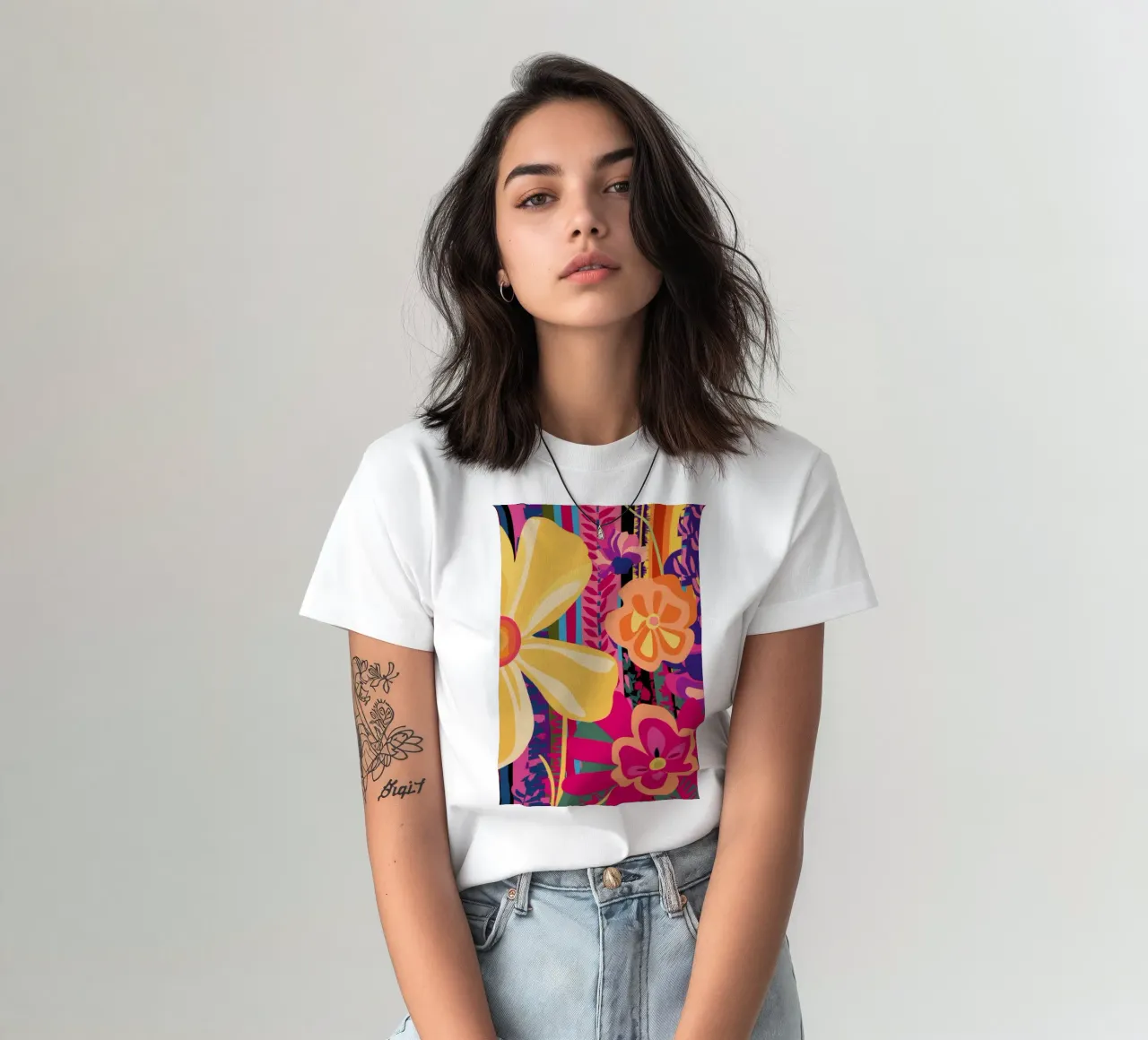 Chromatic Petal Symphony t-shirt by Pake Nebula