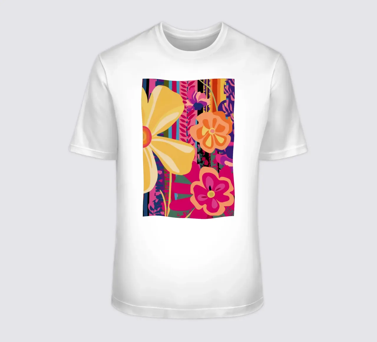 Chromatic Petal Symphony t-shirt by Pake Nebula