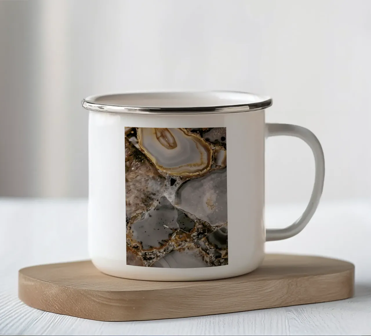 Delicate Moonrise tazza in smalto da cafelab