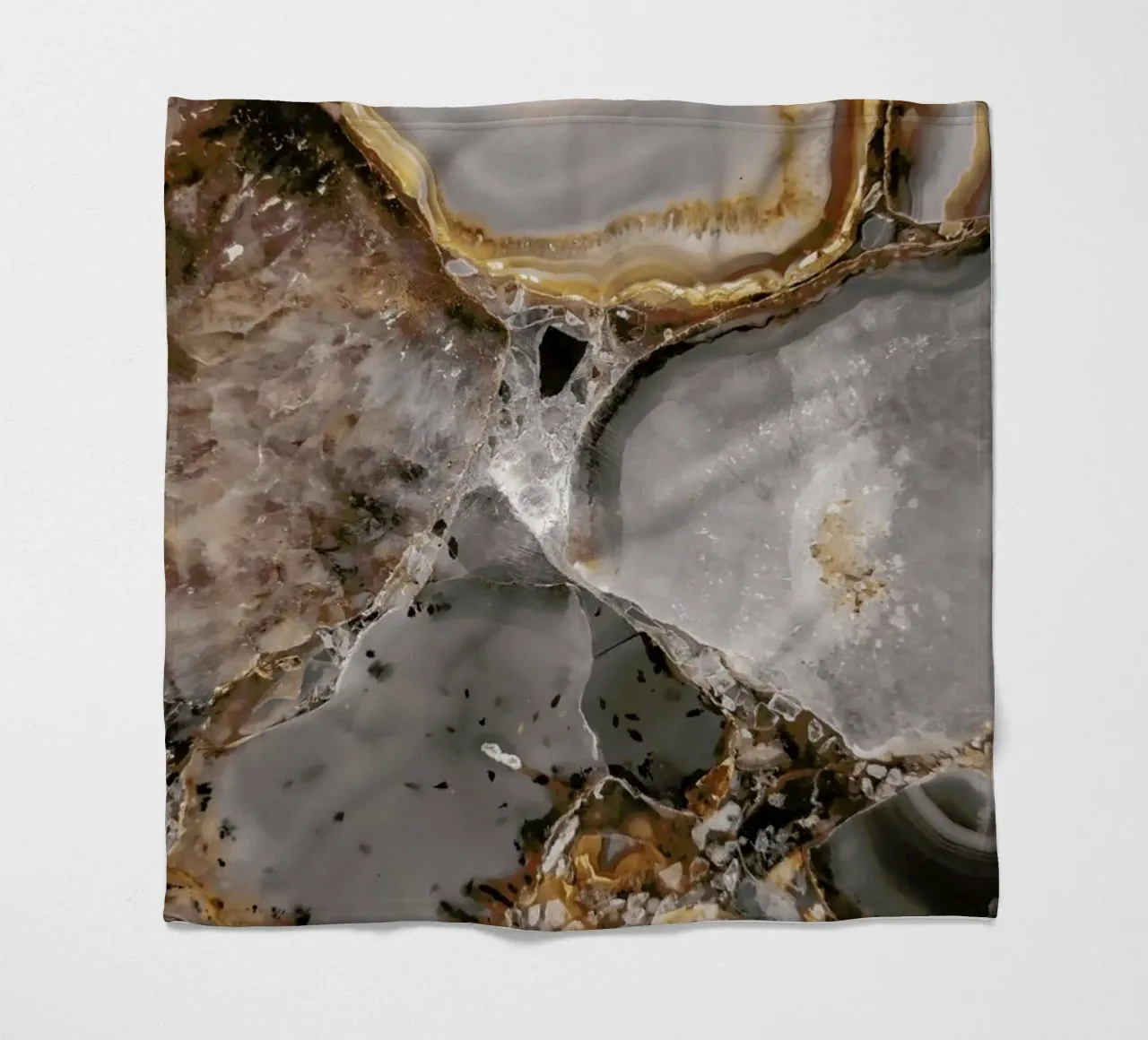 Delicate Moonrise fleece blanket by cafelab