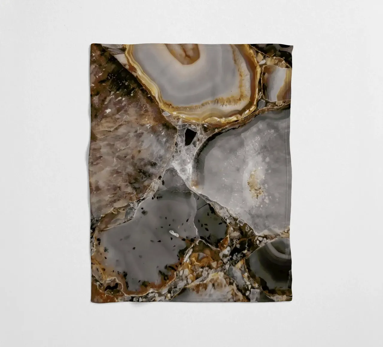 Delicate Moonrise fleece blanket by cafelab