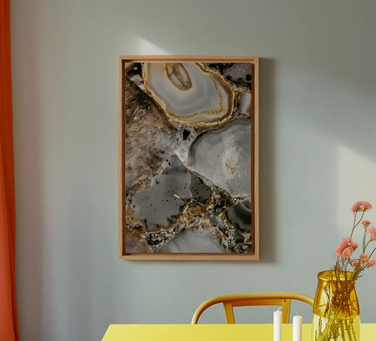 Delicate Moonrise canvas by cafelab