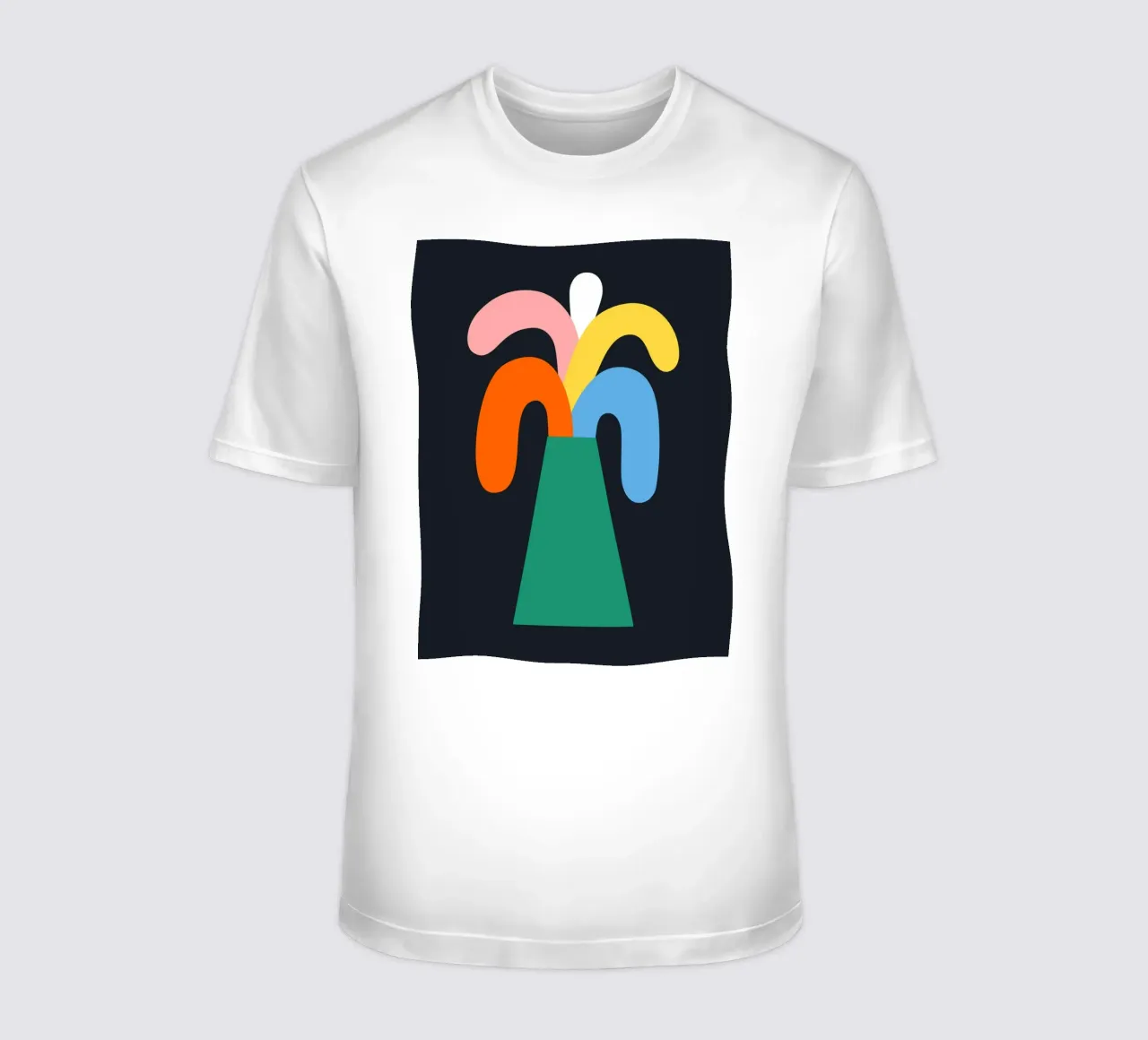 Vulcano arcobaleno t-shirt da Susann Stefanizen