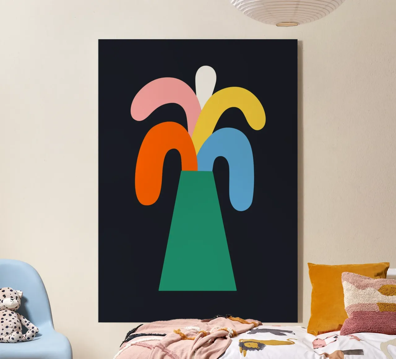 Vulcano arcobaleno plexiglass da Susann Stefanizen