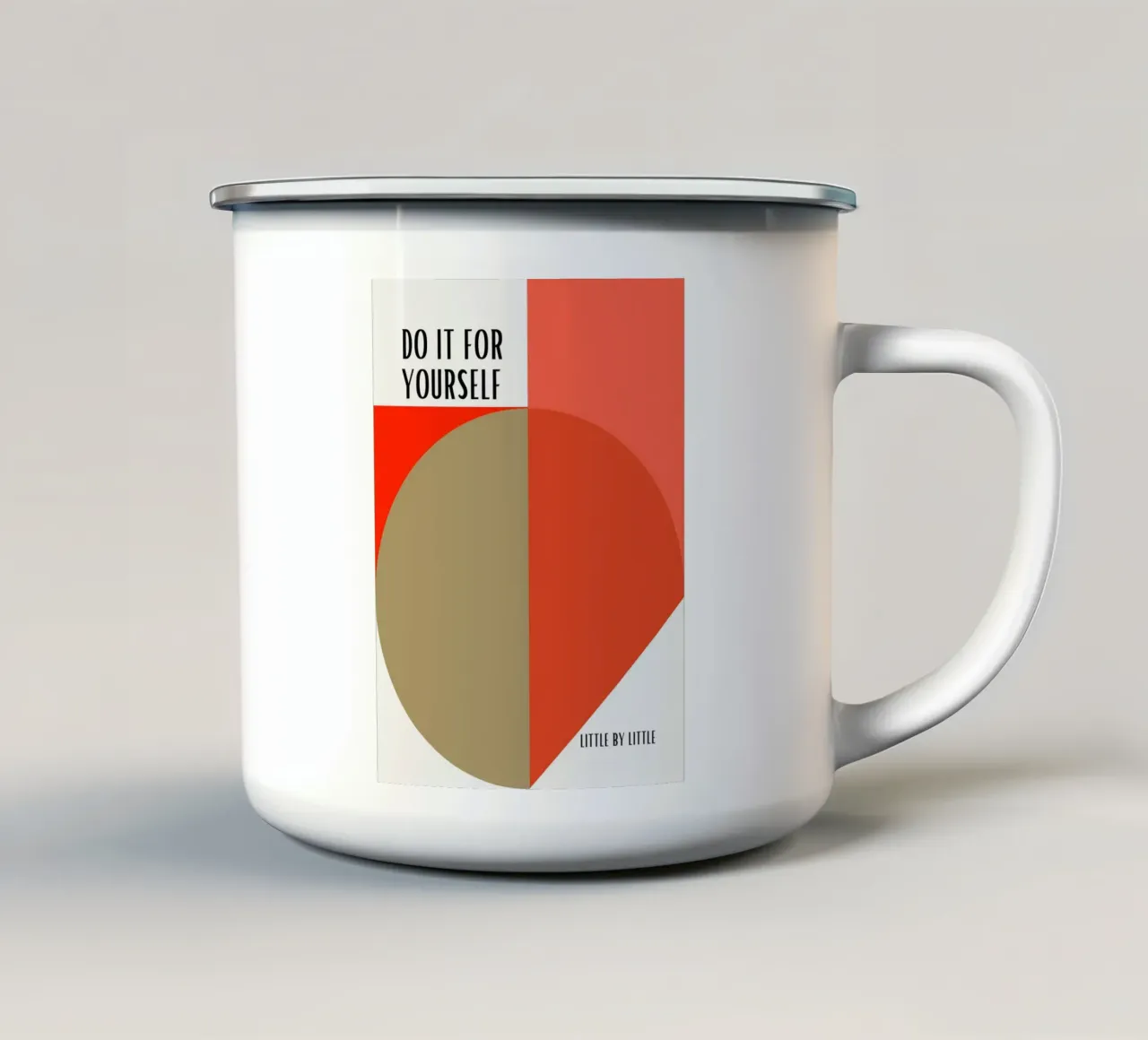 Fallo per te stesso tazza in smalto da Little Dean