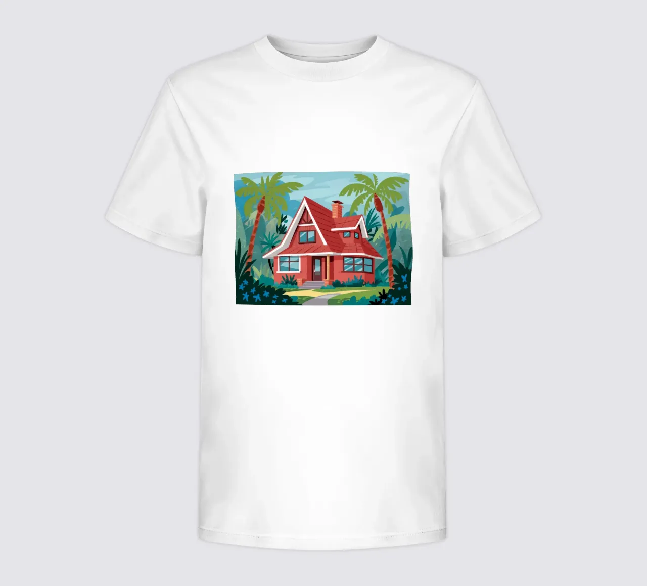 Ruby Roof Retreat kids t-shirt by Pake Nebula