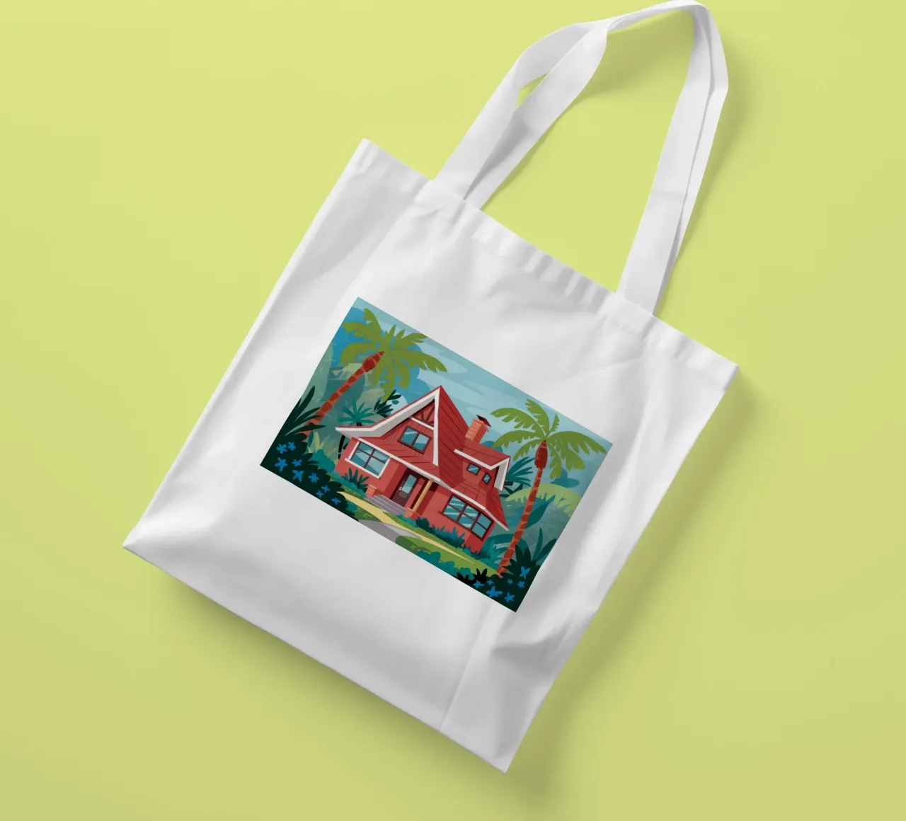 Ruby Roof Retreat tote bag by Pake Nebula