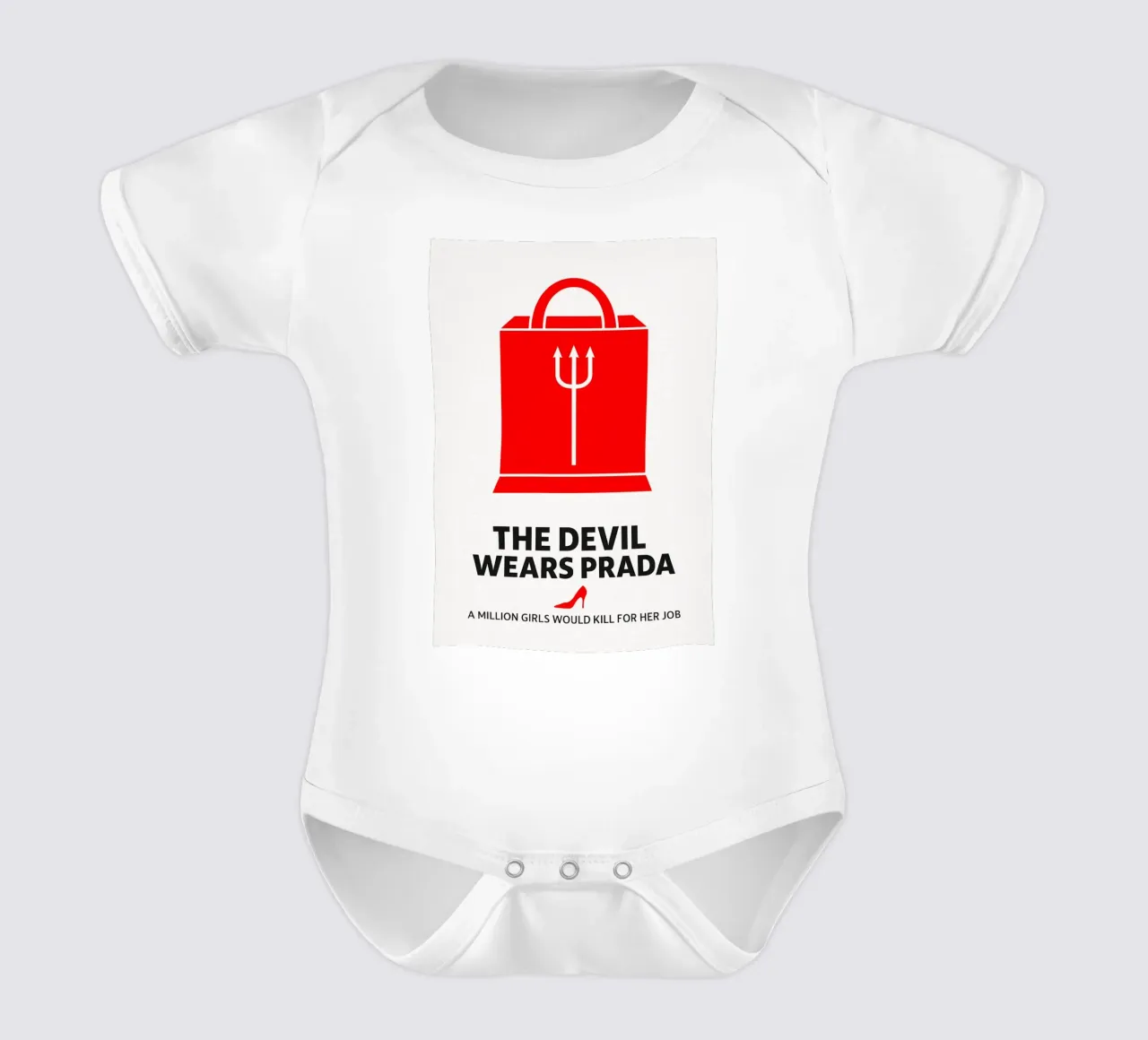 The Devil Wears Prada Print body neonato maniche corte da MoviesArt