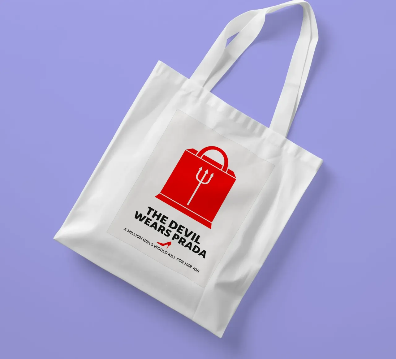 The Devil Wears Prada Print borsa in juta da MoviesArt