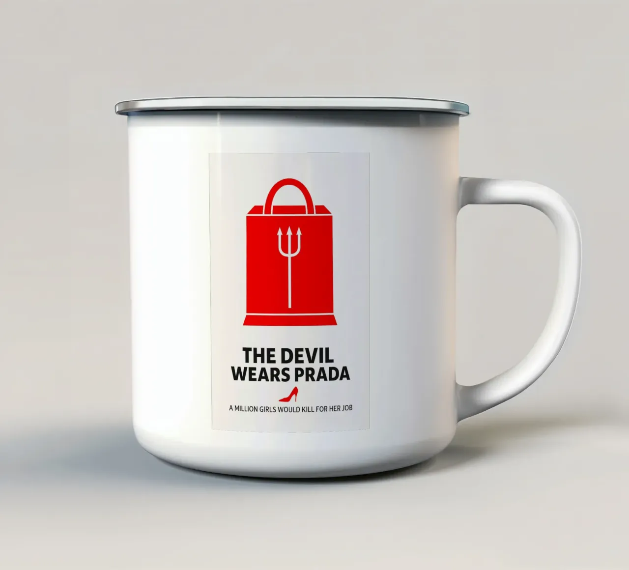 The Devil Wears Prada Print tazza in smalto da MoviesArt
