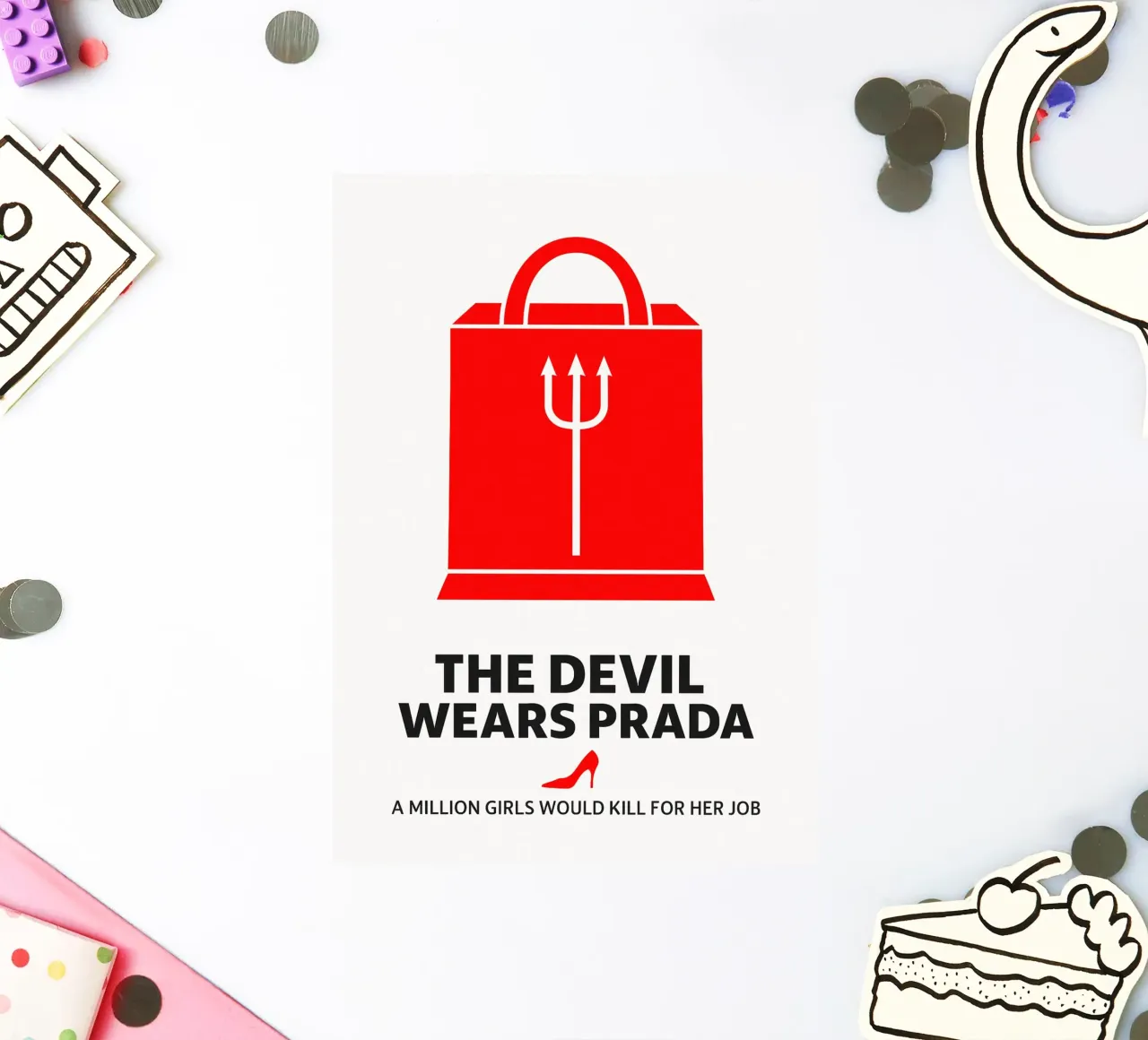 The Devil Wears Prada Print adesivo da MoviesArt
