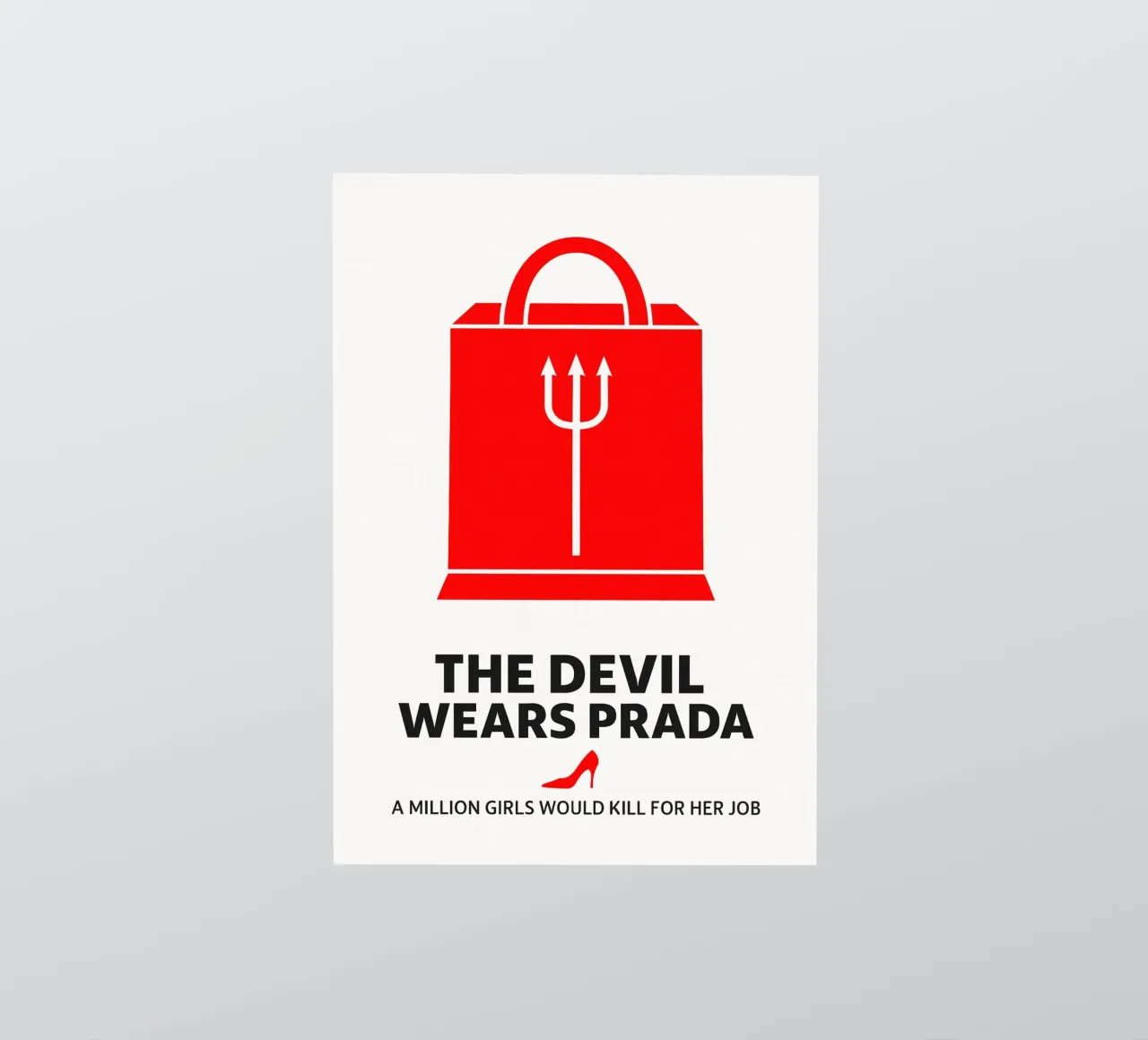 The Devil Wears Prada Print adesivo da MoviesArt