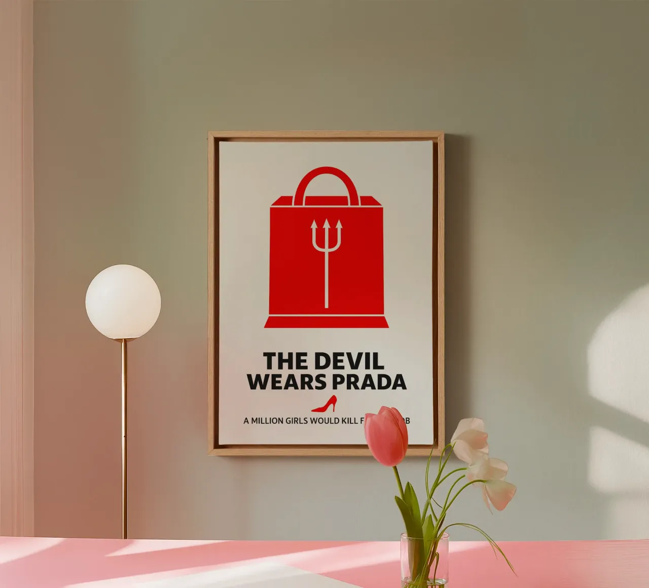The Devil Wears Prada Print tela con Cornice a cassetta da MoviesArt