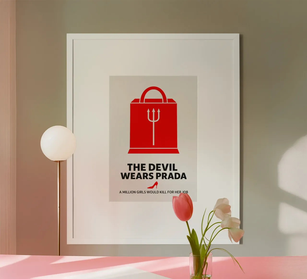 The Devil Wears Prada Print poster con telaio in legno da MoviesArt