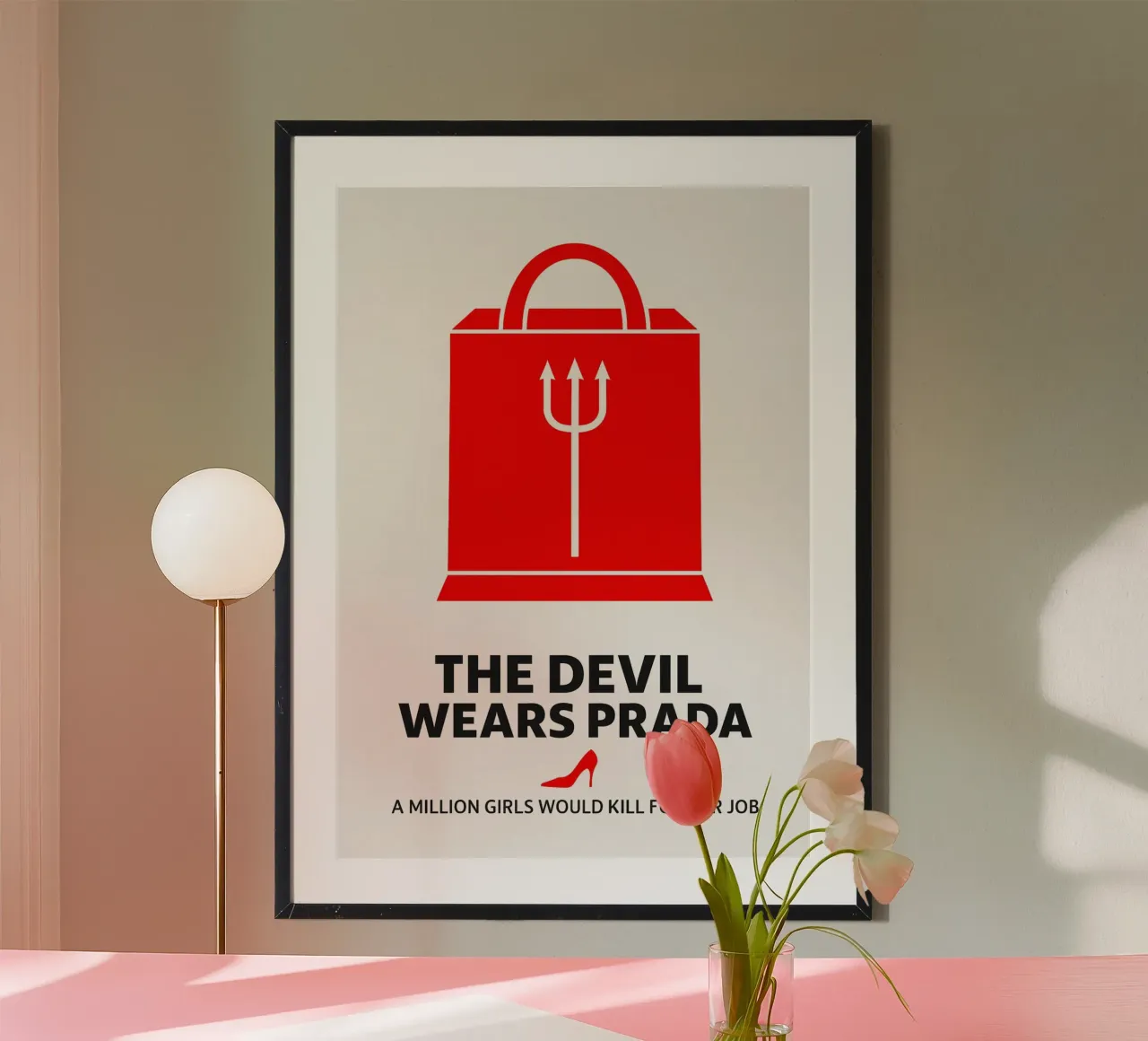 The Devil Wears Prada Print poster con telaio in legno da MoviesArt
