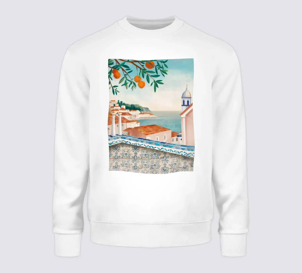 Azure Bay Overlook sweatshirt van Pake Nebula