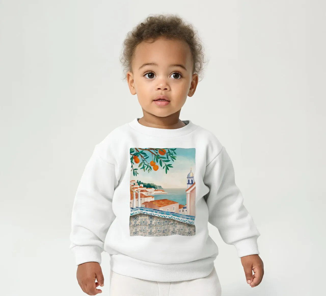 Azure Bay Overlook baby sweatshirt van Pake Nebula