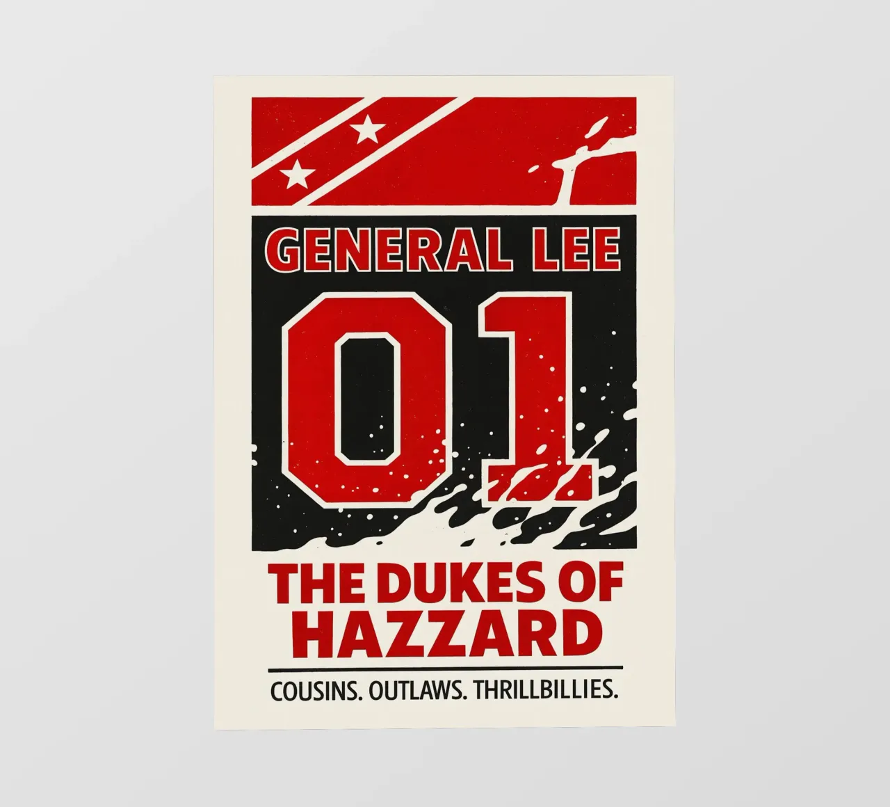 The Dukes of Hazzard Print pellicola backlit da MoviesArt