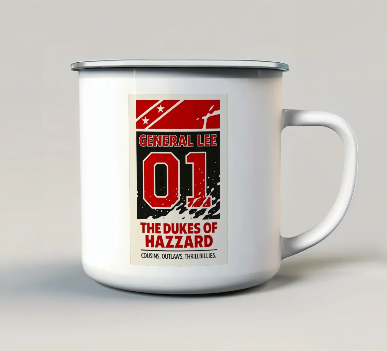 The Dukes of Hazzard Print tazza in smalto da MoviesArt