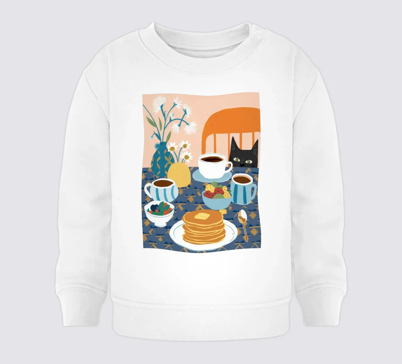 Delizia di pancake e caffè felpa neonato da Murni Strokes