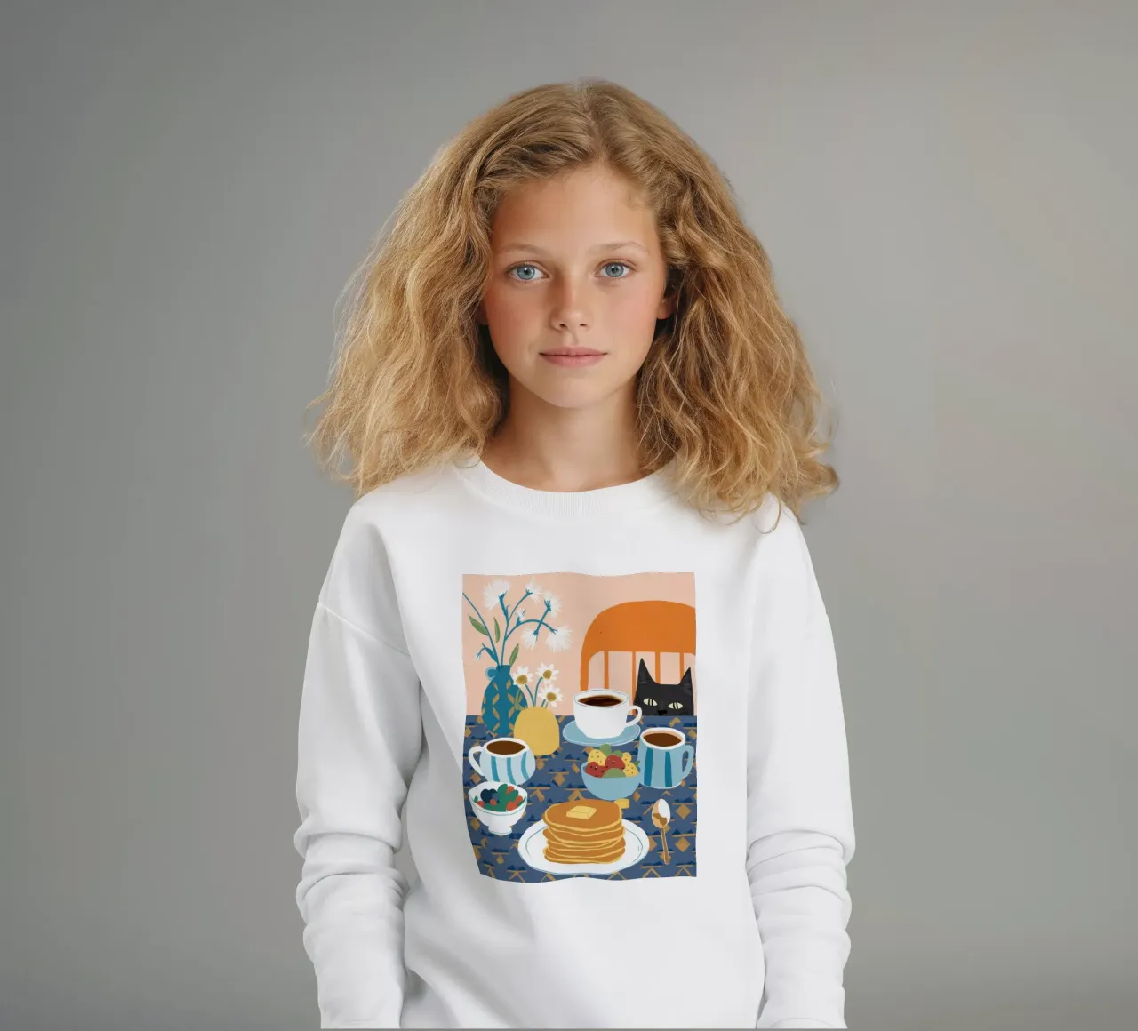 Delizia di pancake e caffè felpa bambino da Murni Strokes