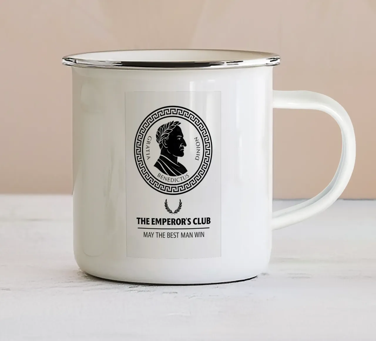 The Emperor’s Club Print tazza in smalto da MoviesArt