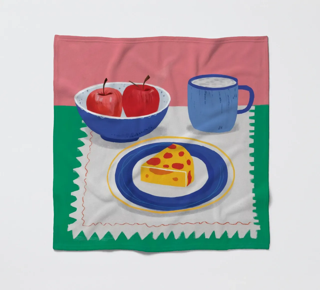 Apple Pie Comfort fleece blanket by Murni Strokes