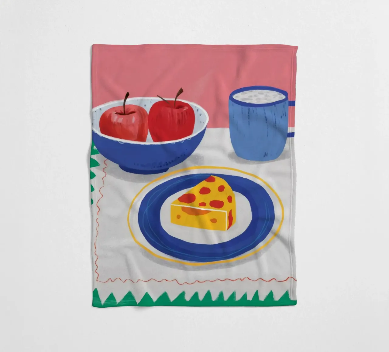 Apple Pie Comfort fleece blanket by Murni Strokes