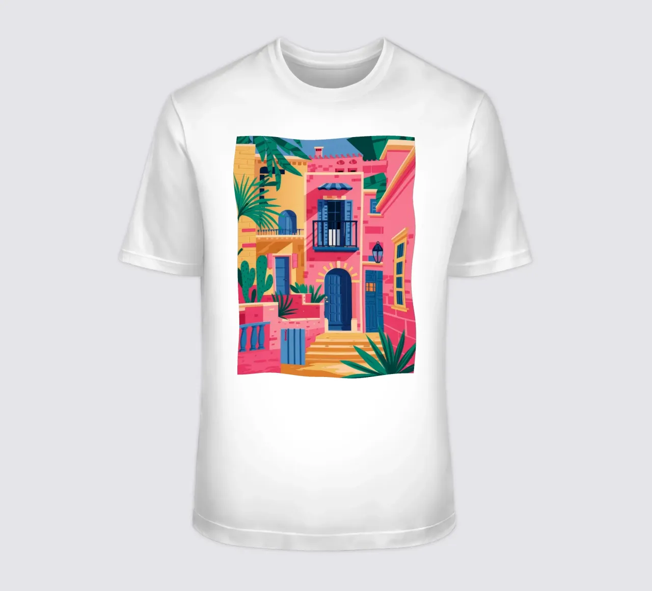 Facciata indaco in fiore t-shirt da Murni Strokes